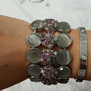Banana Republic Glass and bead bracelet